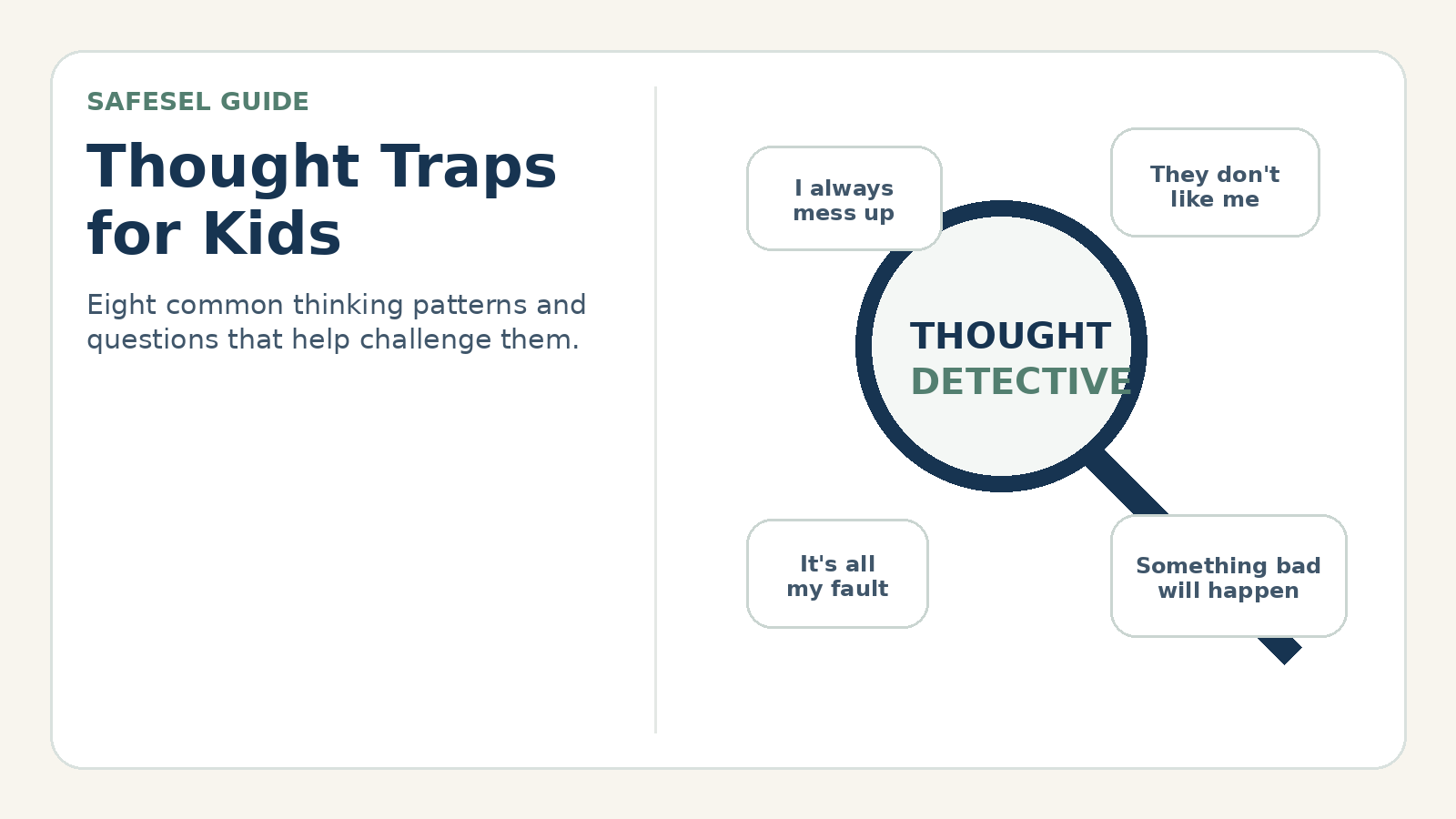 Thought Traps for Kids: 8 Common Patterns and How to Challenge Them